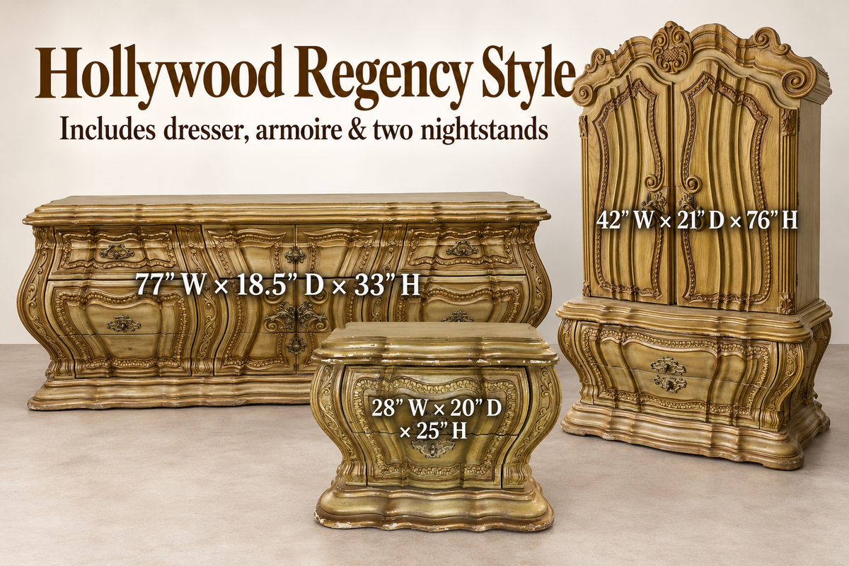 Hollywood Regency Bedroom Set