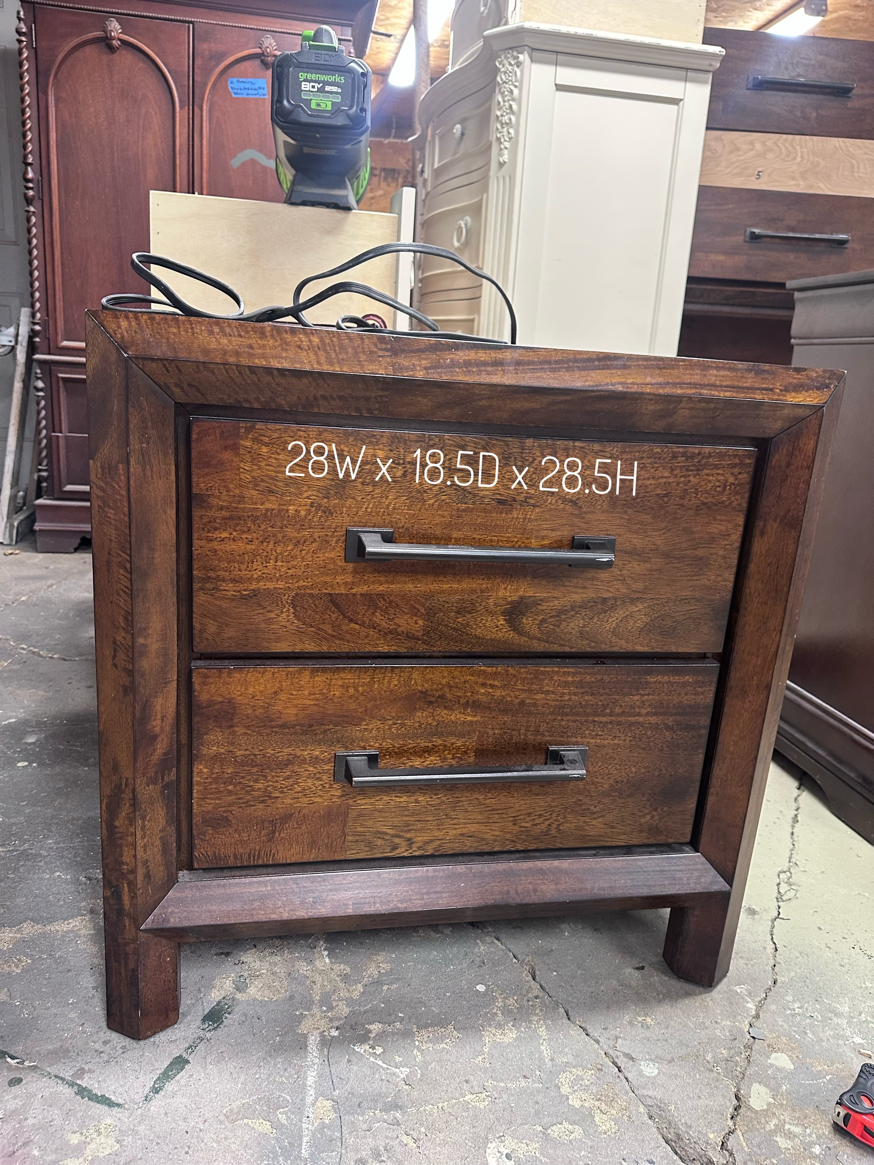 Two-Drawer Nightstand | Available for Customization