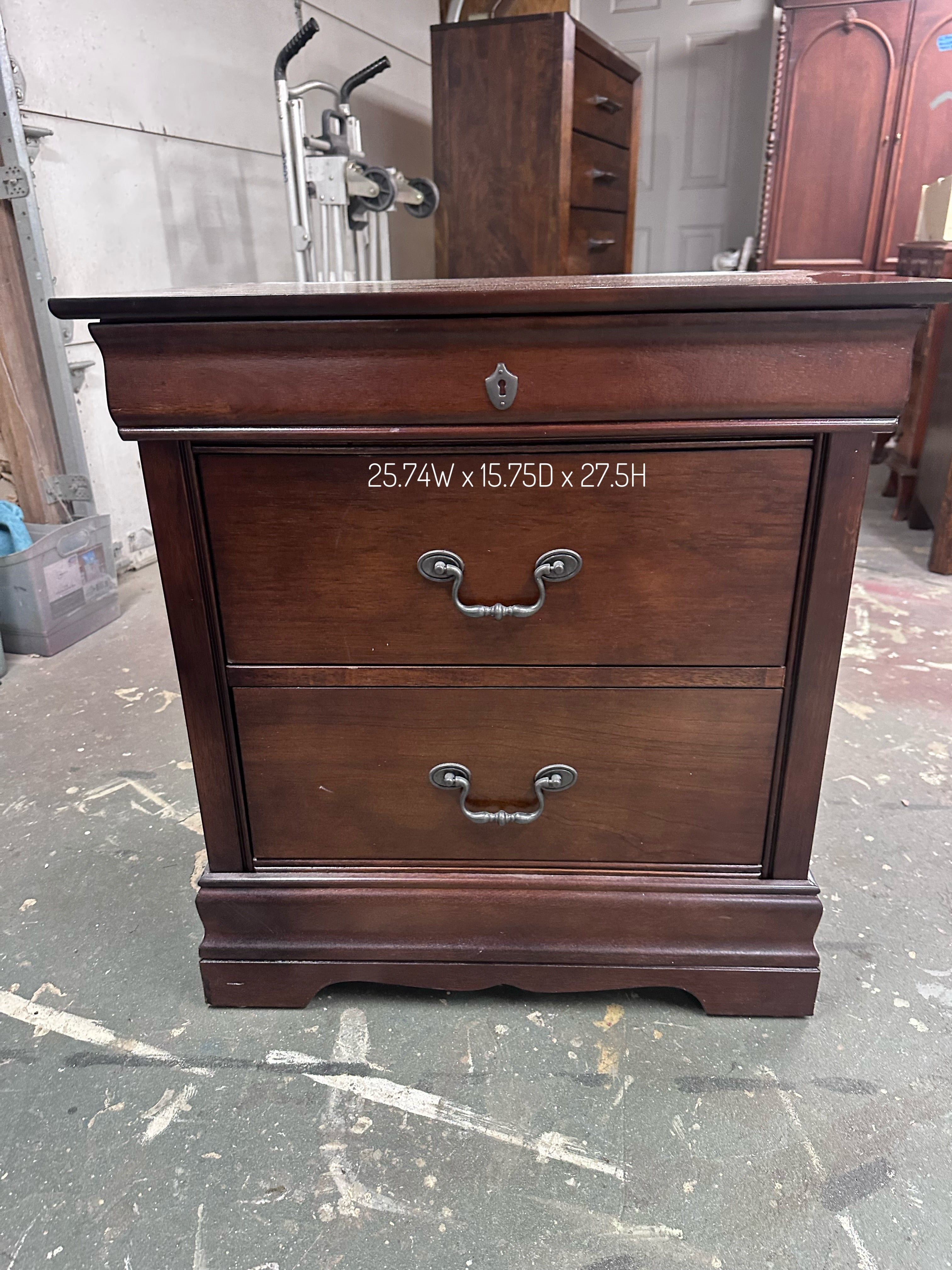 Ready for Customization | 2-Drawer Nightstand