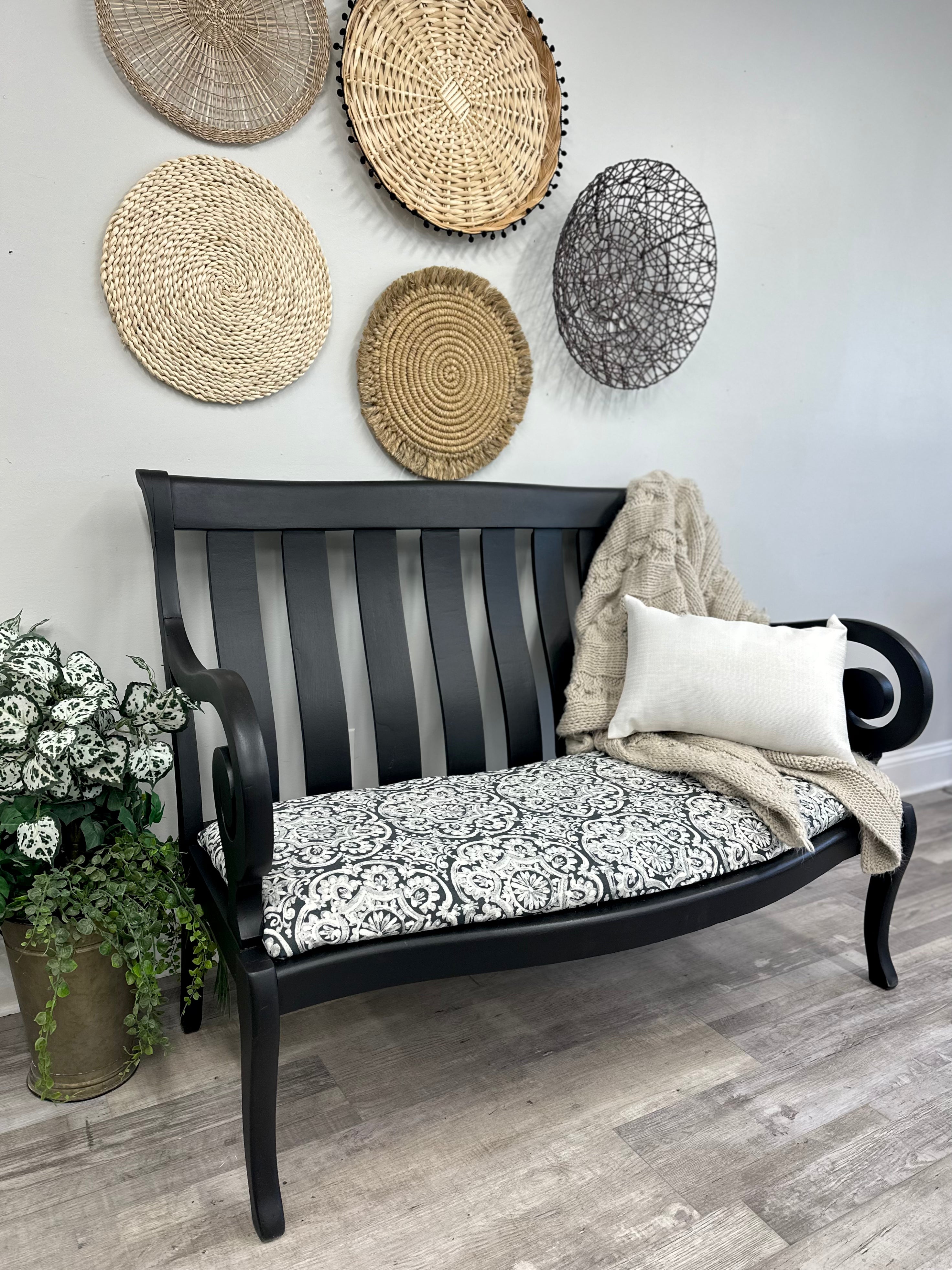 Solid Wood Indoor Bench