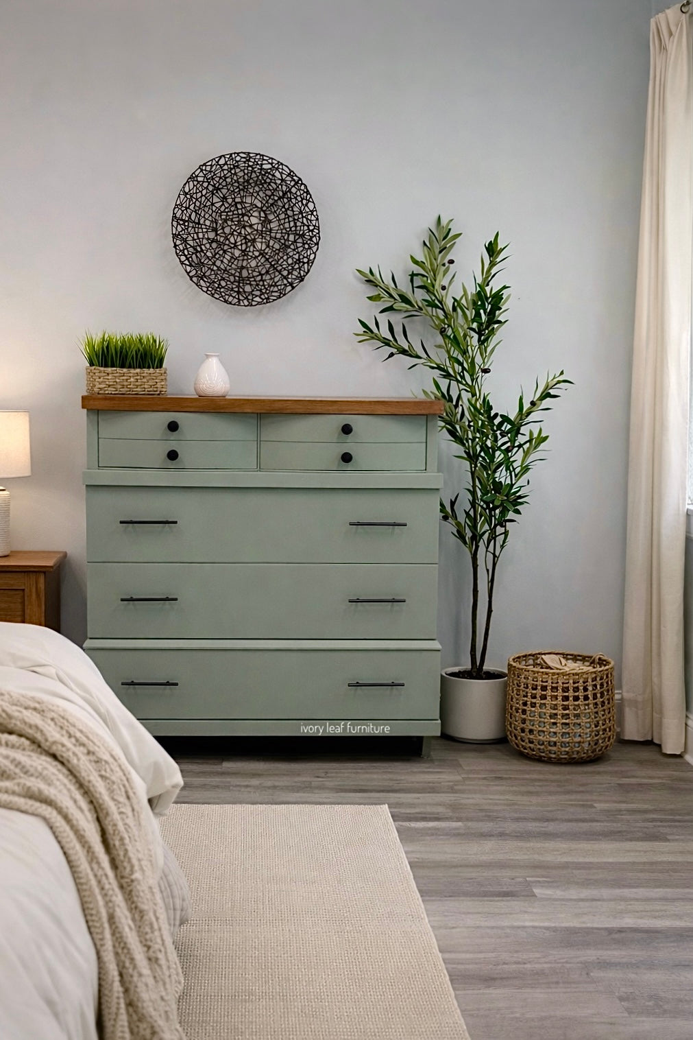 Refinished Solid Wood Dresser in Newell Green