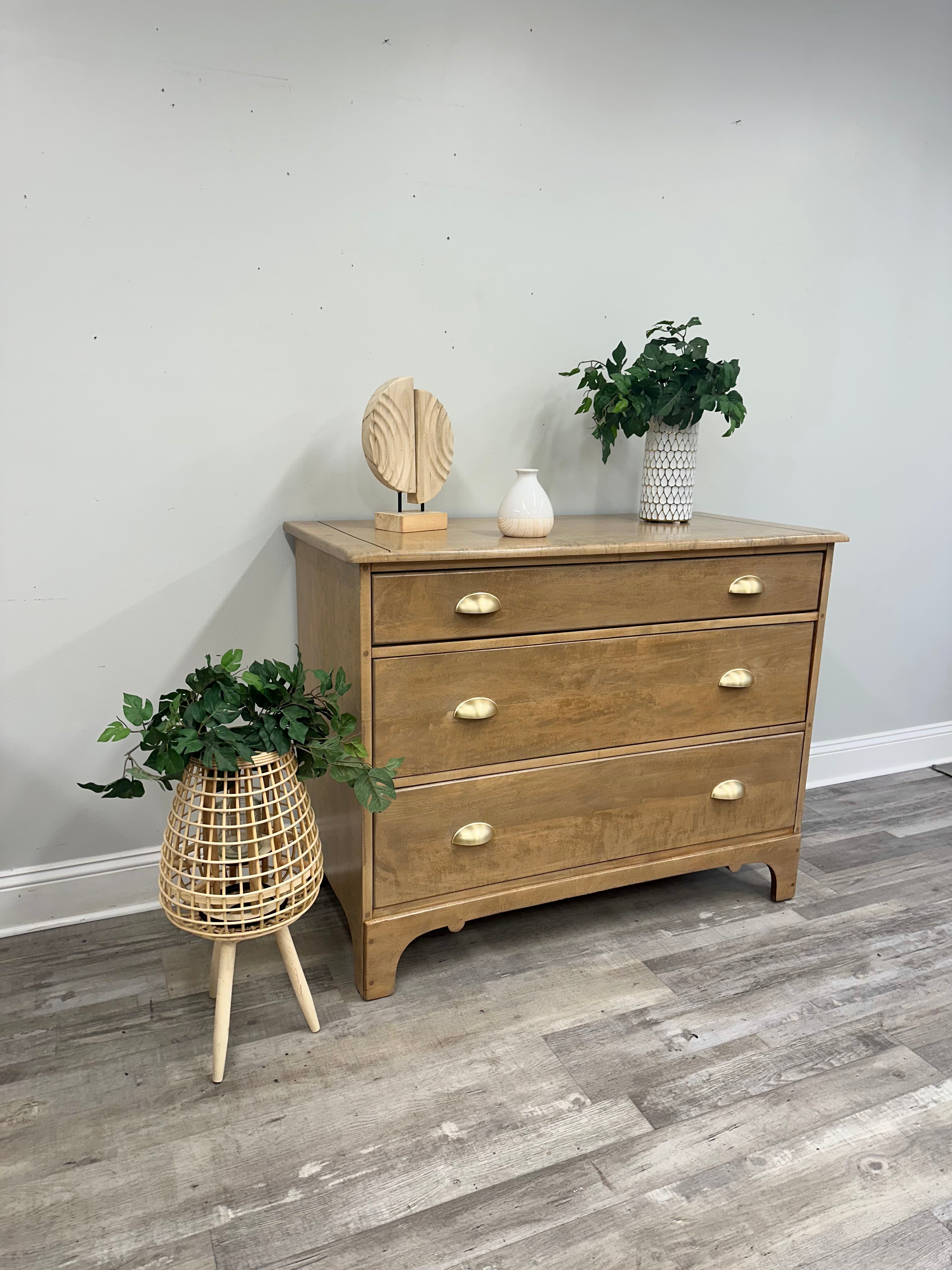 Modern Rustic Solid Wood Dresser