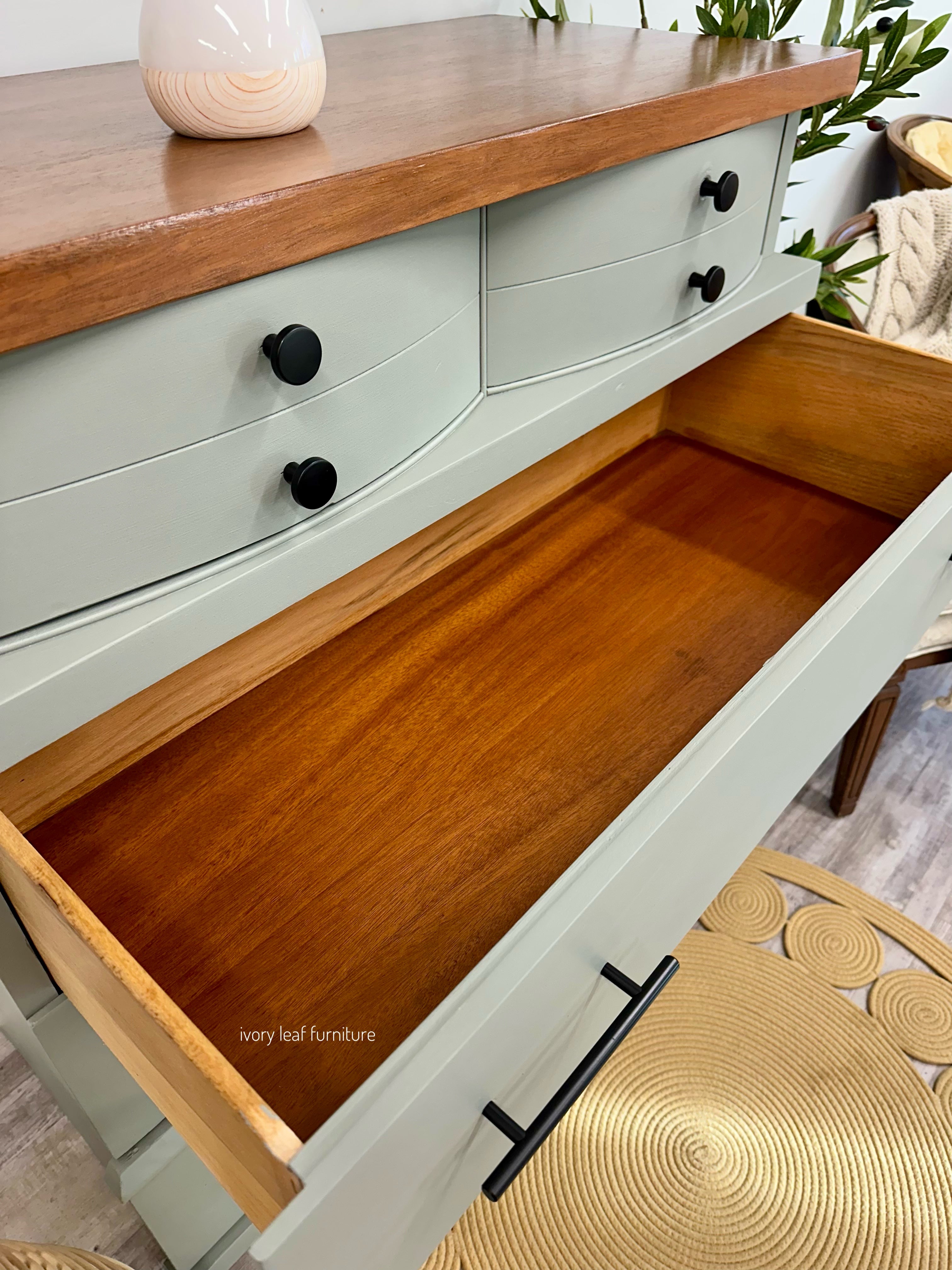 Refinished Solid Wood Dresser in Newell Green