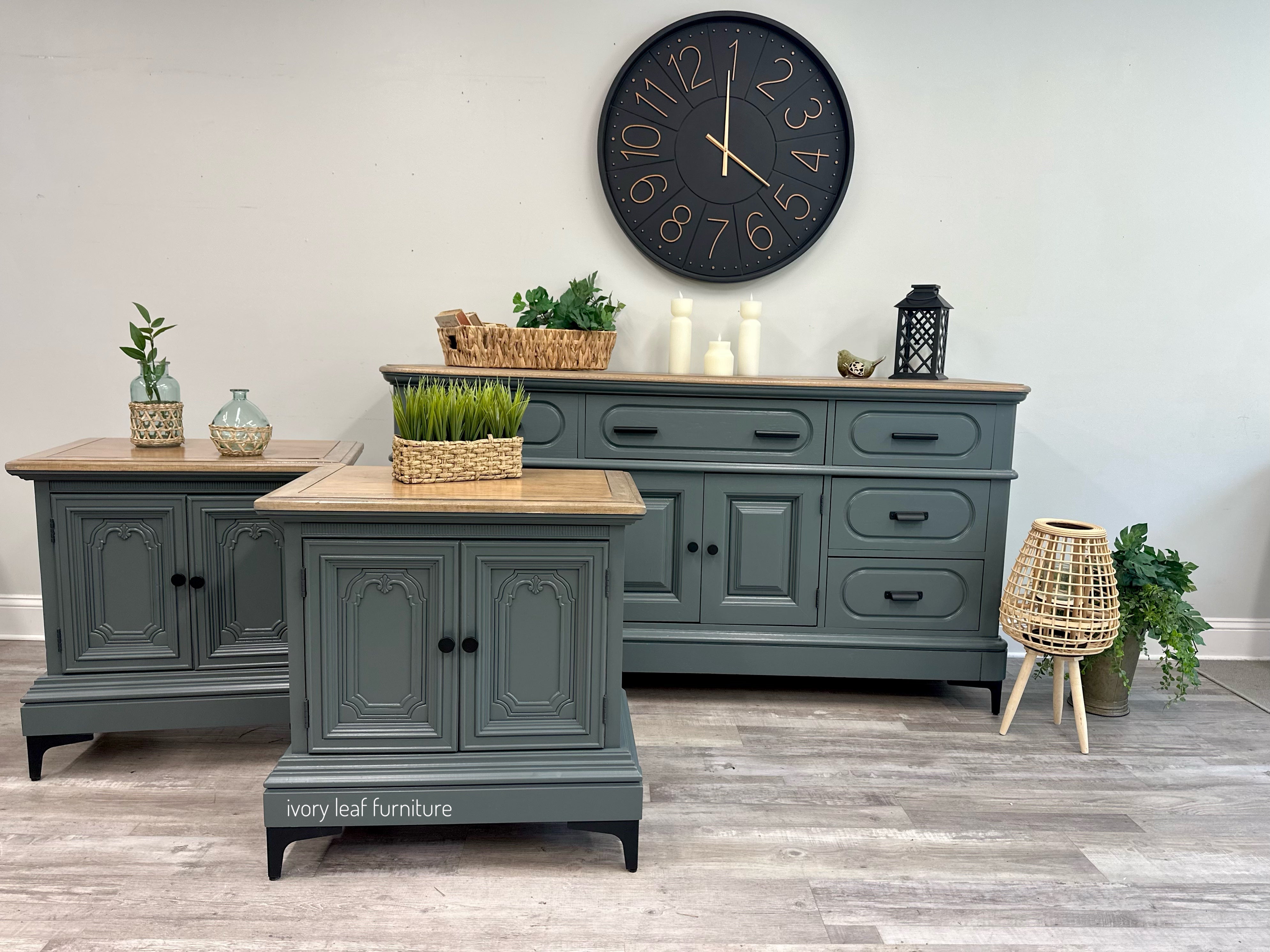 Modern Vintage Bedroom Set – Custom Juniper + Vintage Vogue