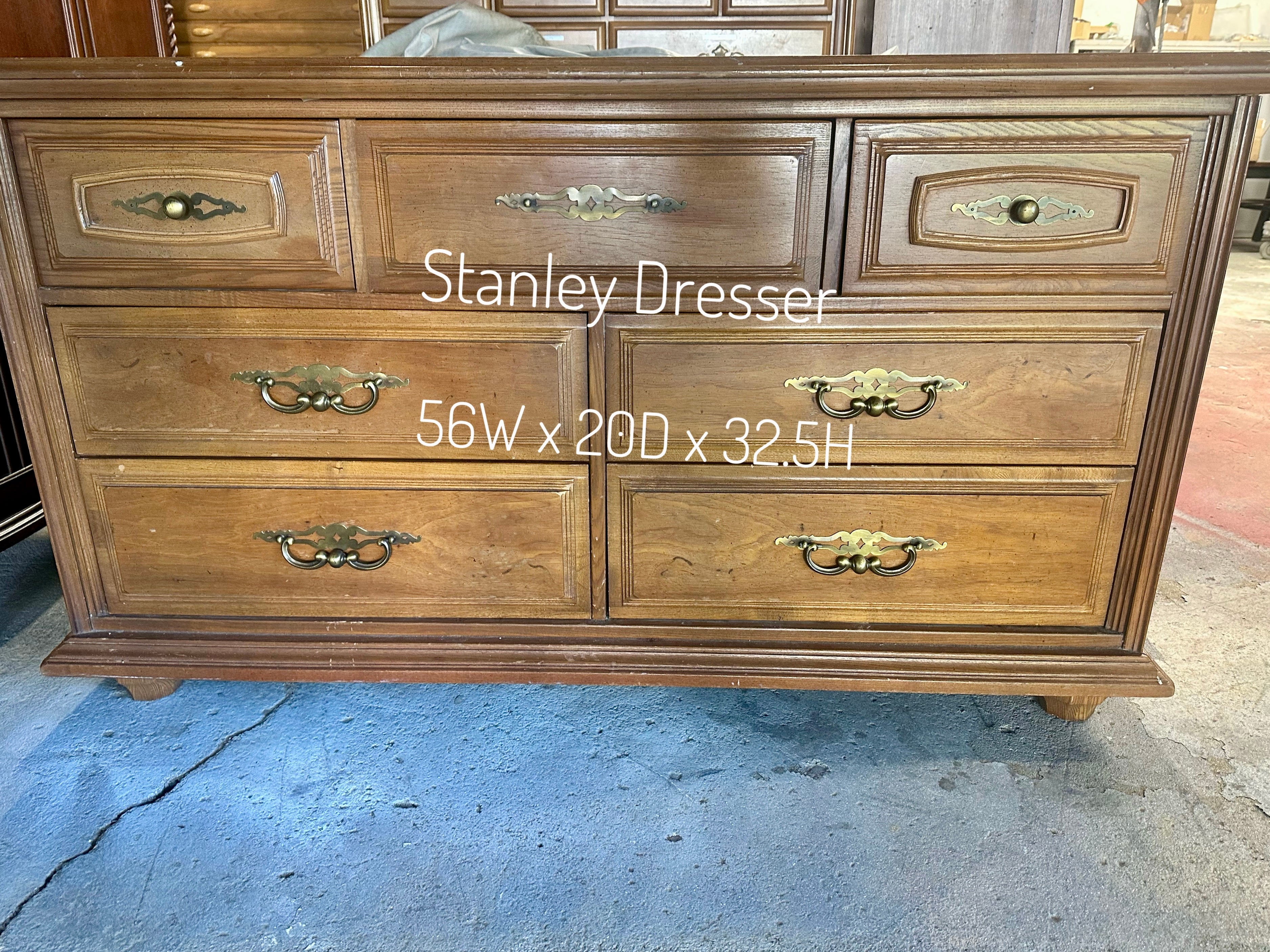 Stanley Solid Oak Dresser