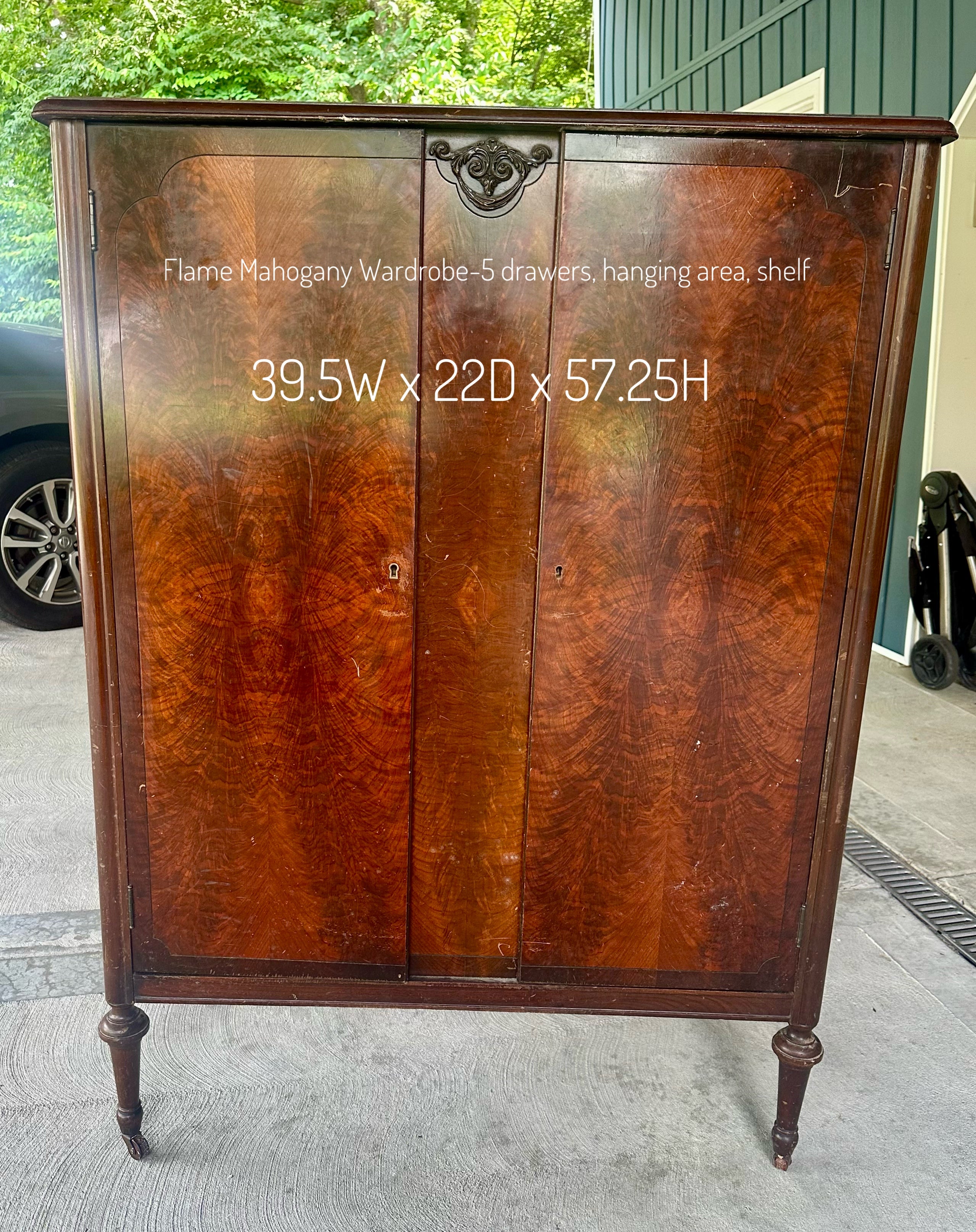 Vintage Mahogany Wardrobe