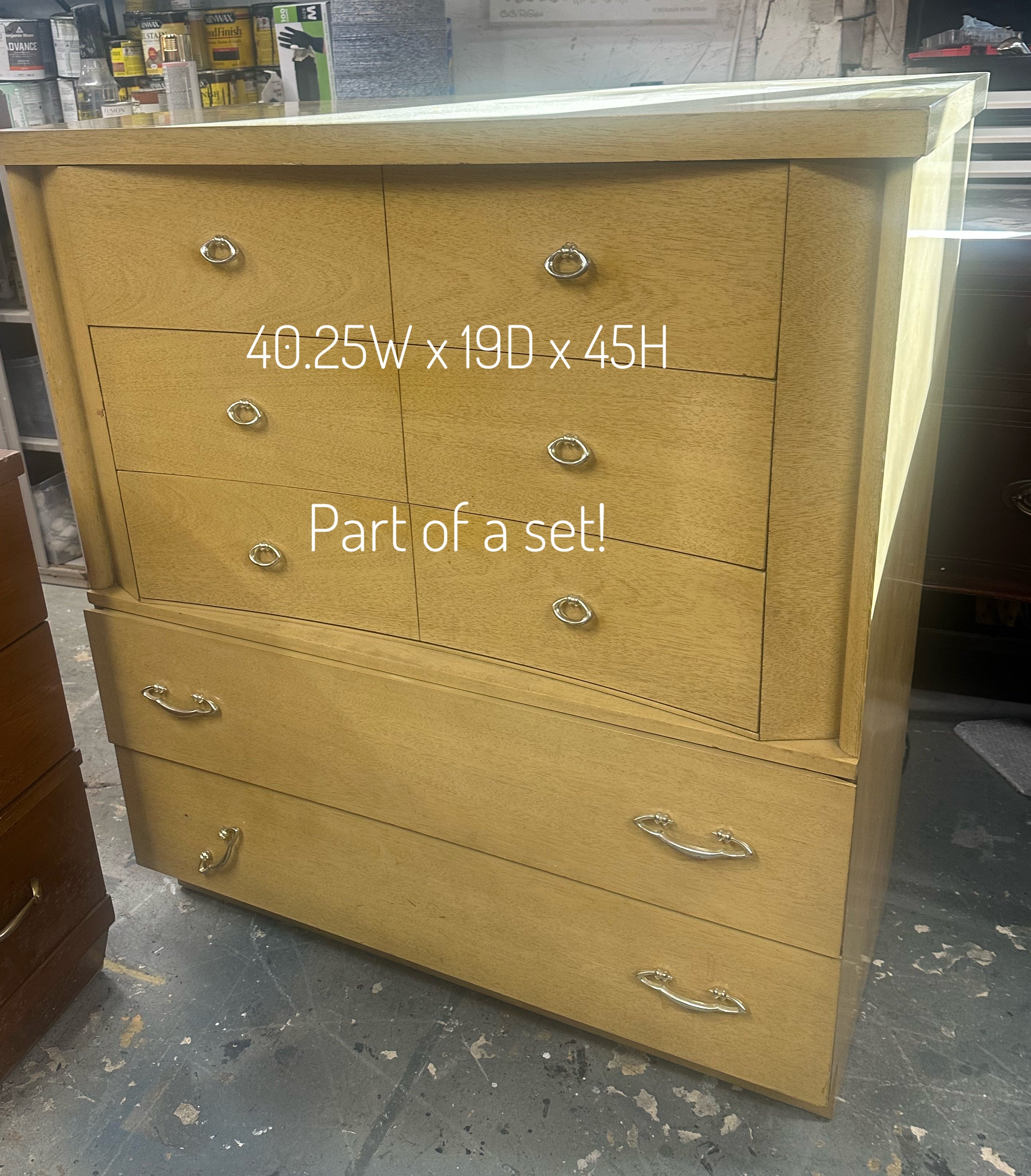 MCM Dresser and Chest Set