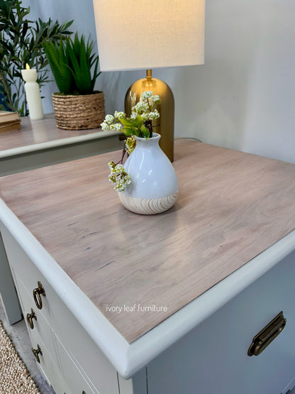 Oversized Matching Bedroom Side Tables – Professionally Refinished 🤍