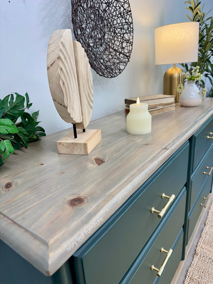 Solid Wood 6 Drawer Dresser