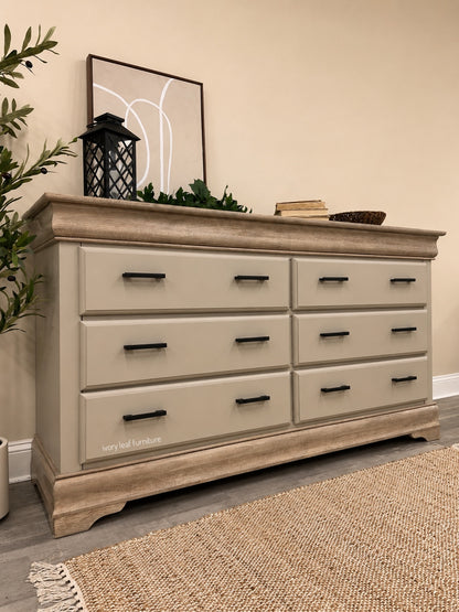 Neutral 6 Drawer Dresser