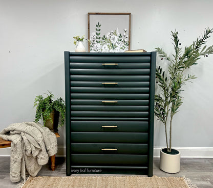 Fluted Five Drawer Chest of Drawers