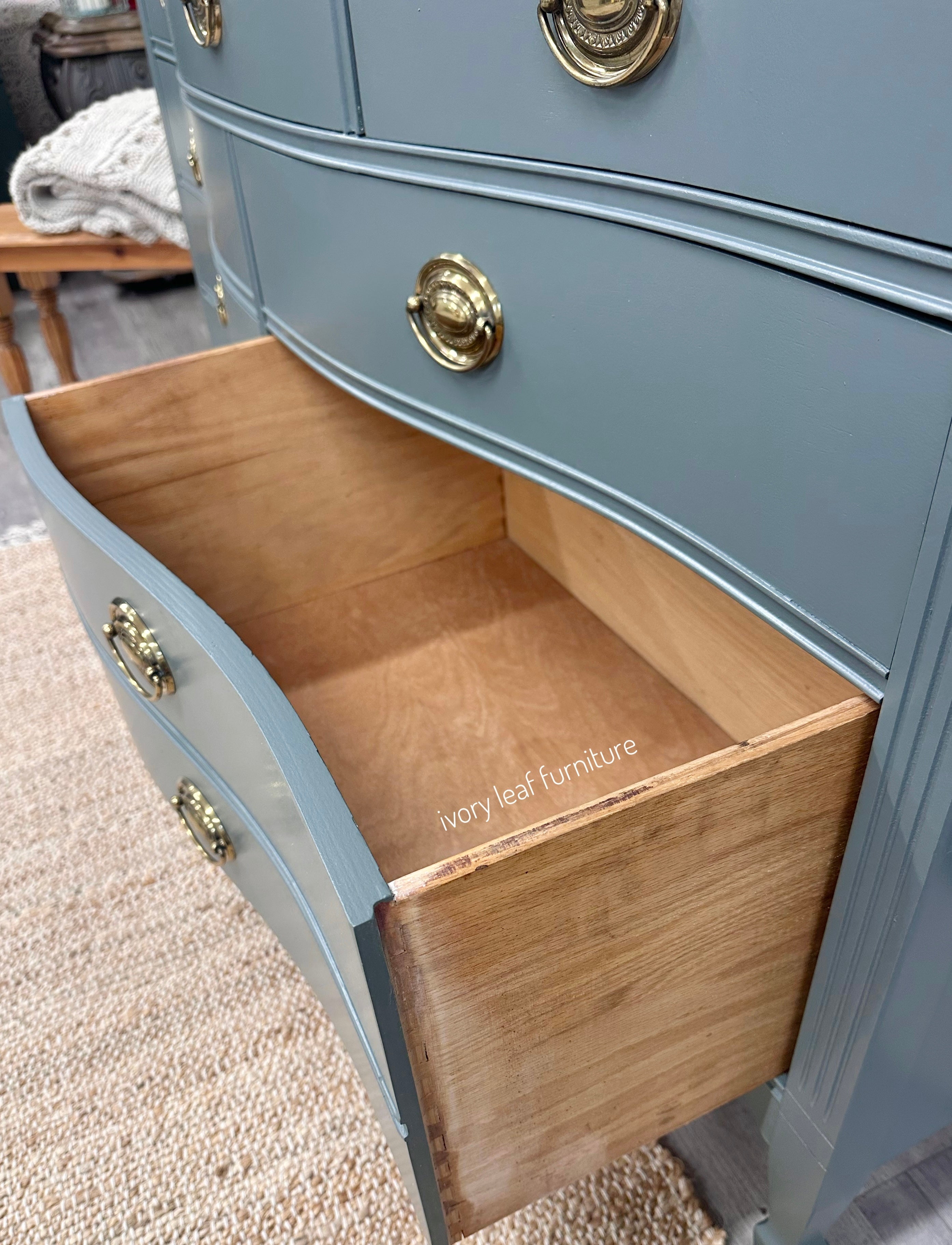 Harmony House 7 Drawer Bow front Dresser