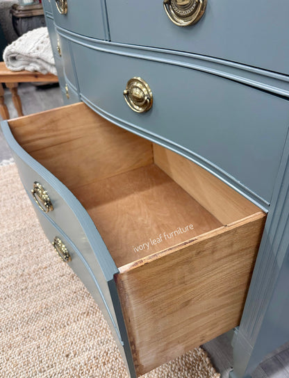 Harmony House 7 Drawer Bow front Dresser