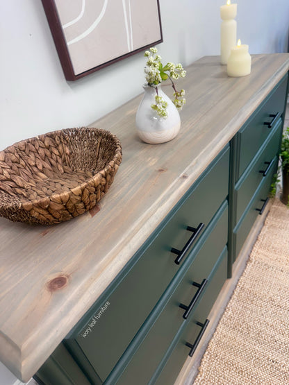Solid Wood 6 Drawer Dresser