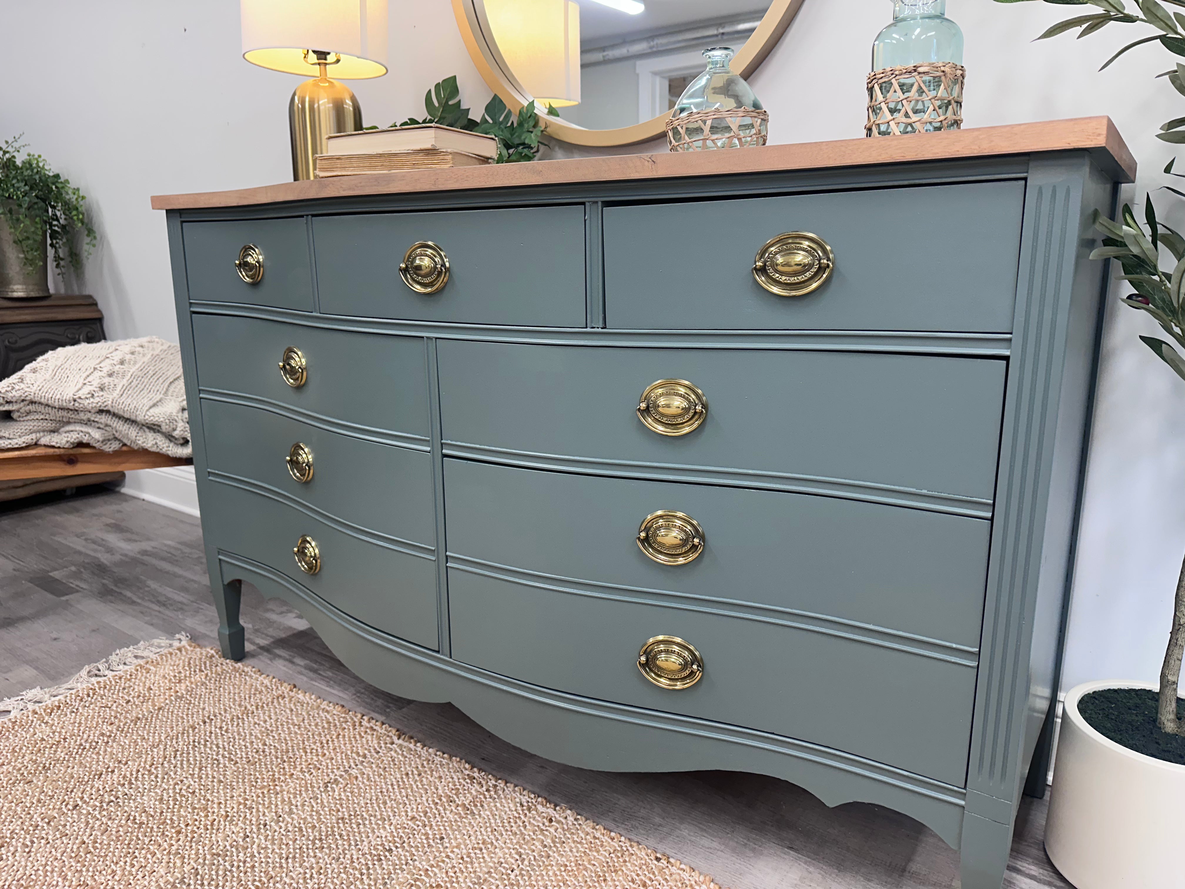 Harmony House 7 Drawer Bow front Dresser